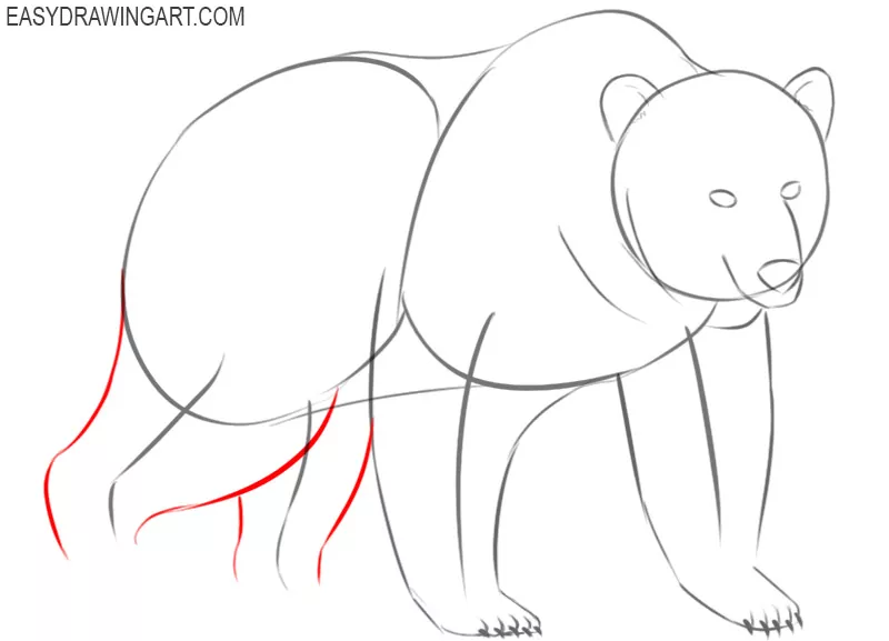 Cartoon Drawing of Roaring Bear as Falling... - Stock Illustration  [47239825] - PIXTA