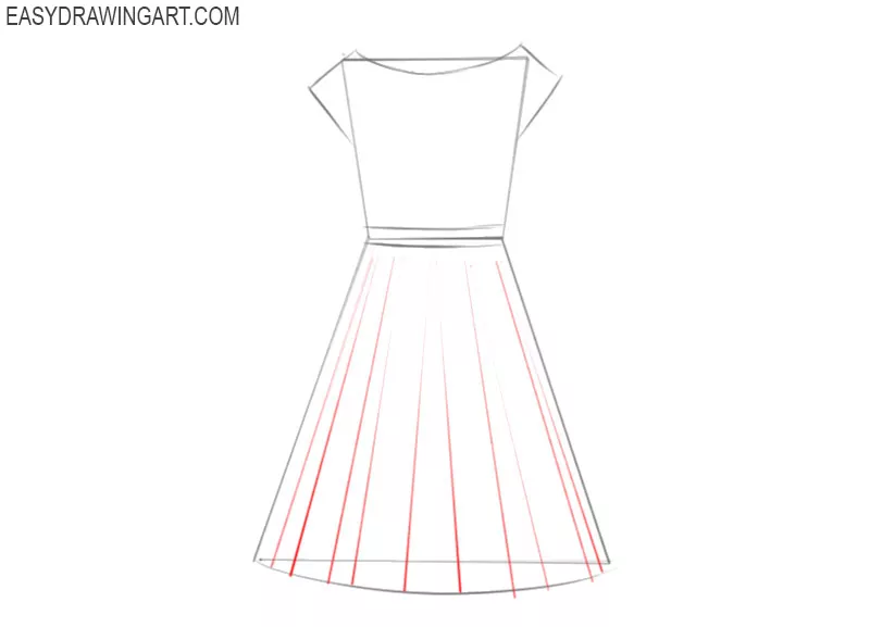 How to Draw a Dress - Easy Drawing Art