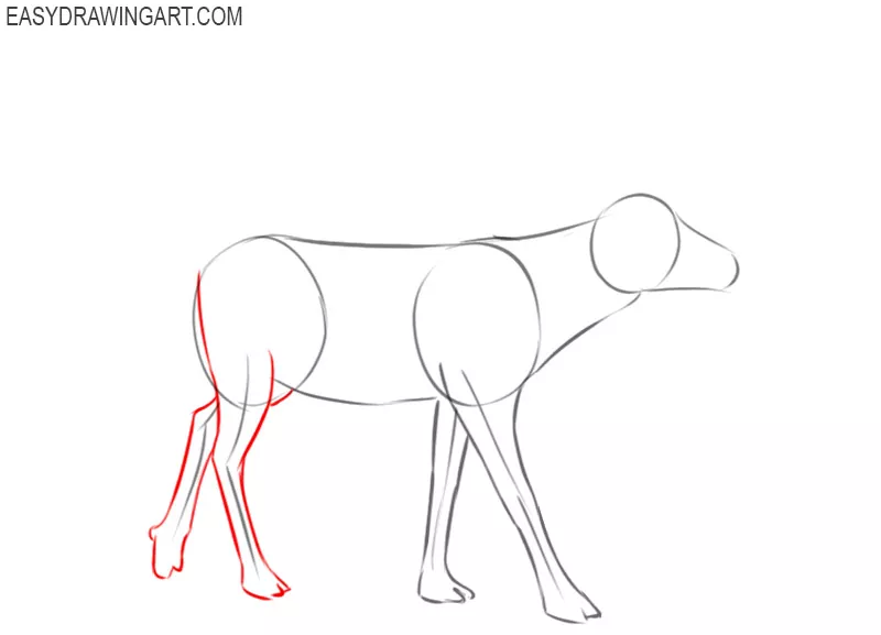 how to draw a big reindeer