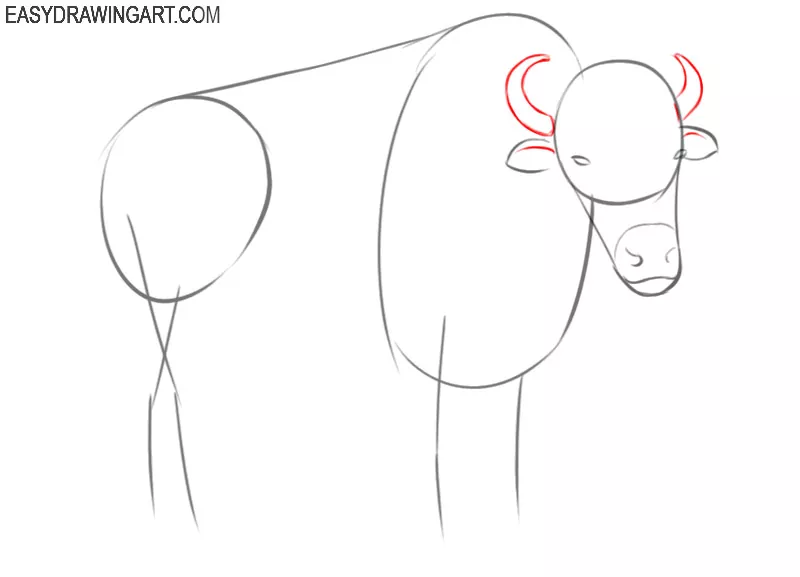 how to draw a bison easy