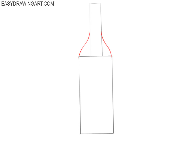 how to draw a bottle for beginners