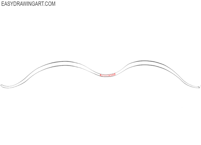 how to draw a hunting bow