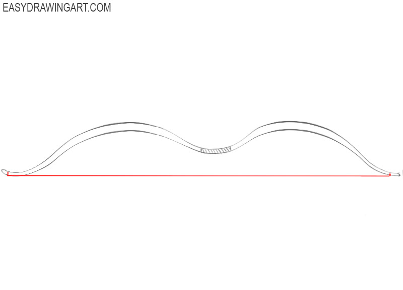 bow drawing step by step