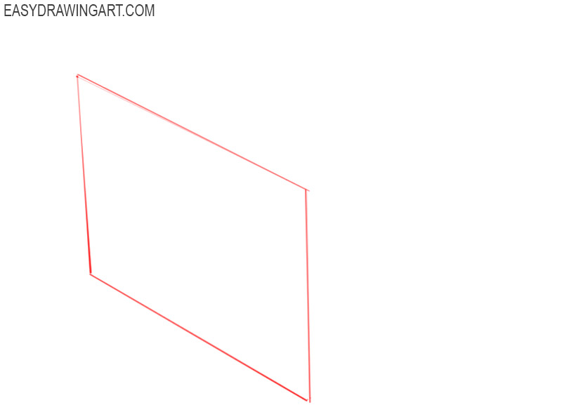 how to draw a box step by step