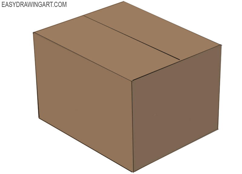 How To Draw A Box Easy Drawing Art