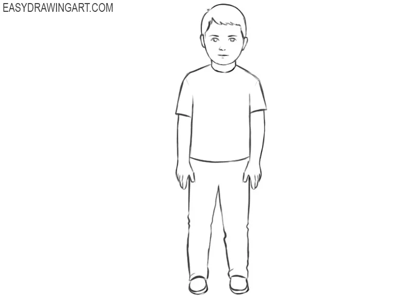 how to draw a good boy