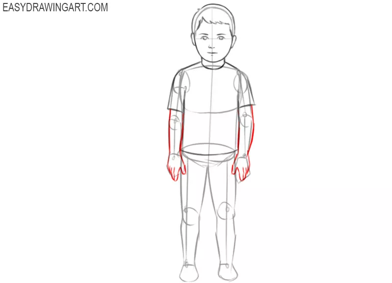 how to draw a boy drawing