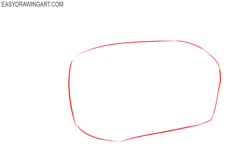 How to draw a bread step by step
