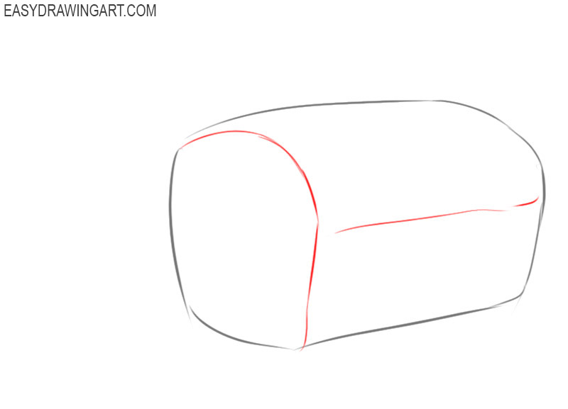 How to draw brown bread
