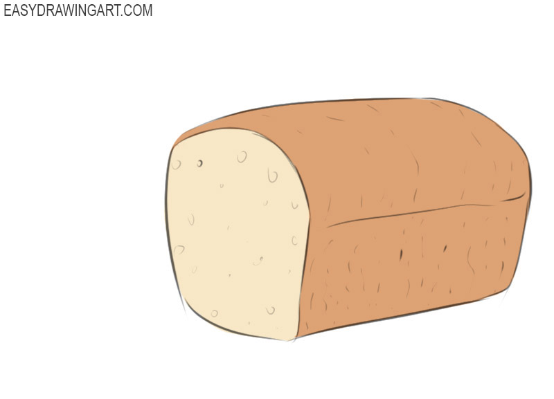 How To Draw Bread Step By Step Easy Bread Poster