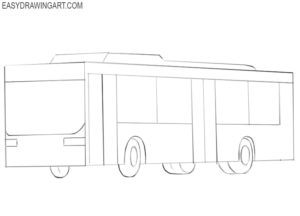How to Draw a Bus - Easy Drawing Art
