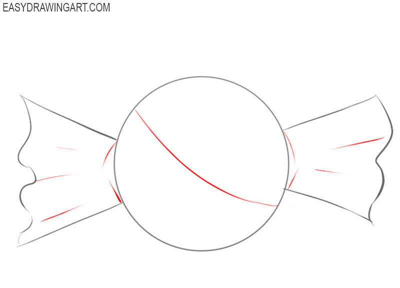 how to draw cute candy easy