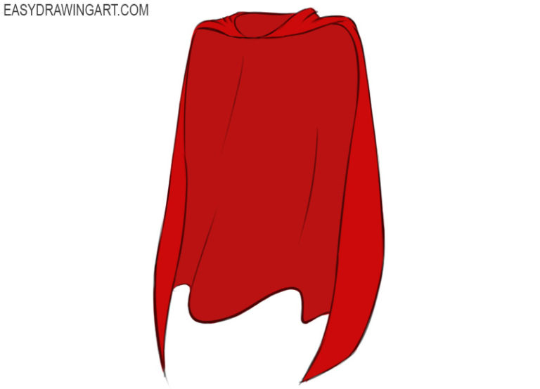 How to Draw a Cape Easy Drawing Art