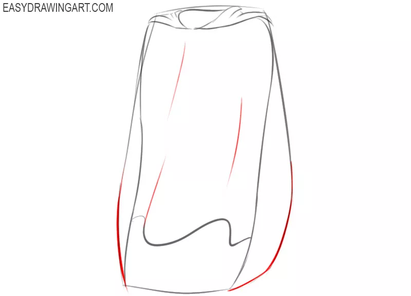 superhero cape drawing