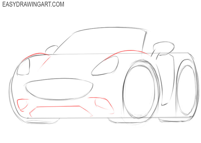 How to draw a car for kids