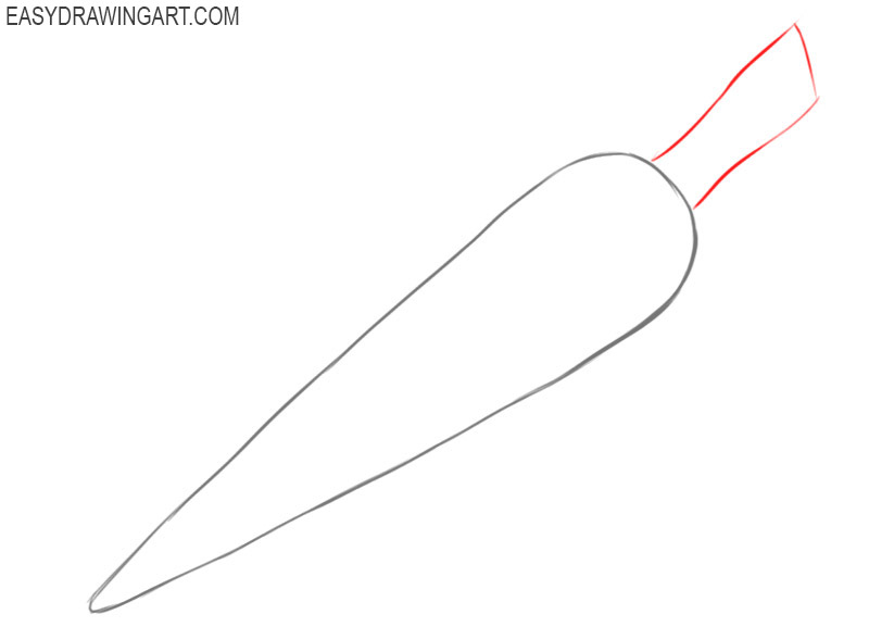 how to draw a carrot cute
