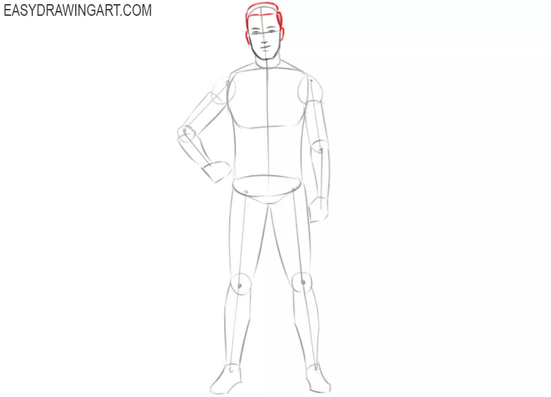 how to draw a cartoon football player step by step