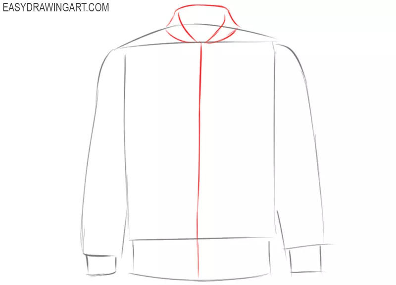 how to draw a cartoon jacket