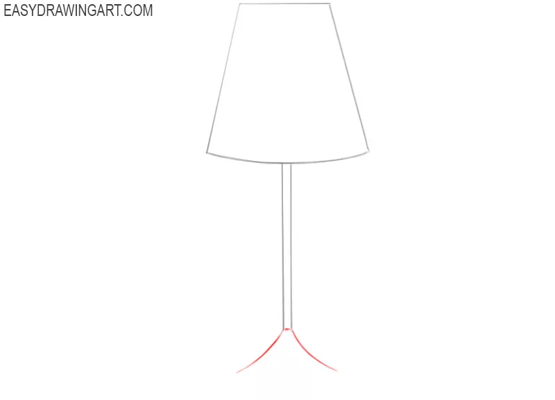 how to draw a cartoon lamp