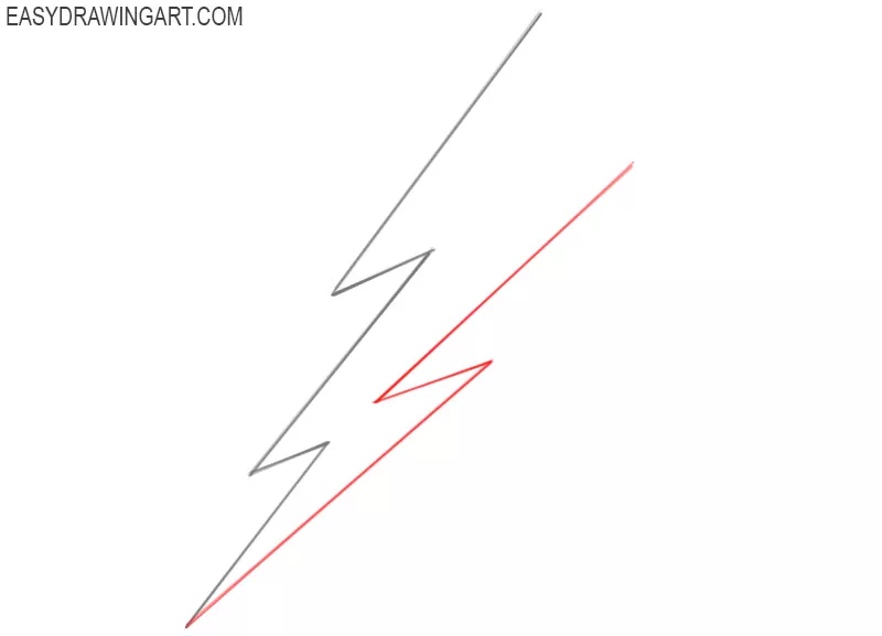 how to draw a cartoon lightning bolt