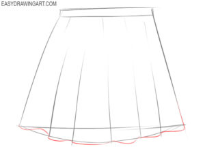 How to Draw a Skirt - Easy Drawing Art