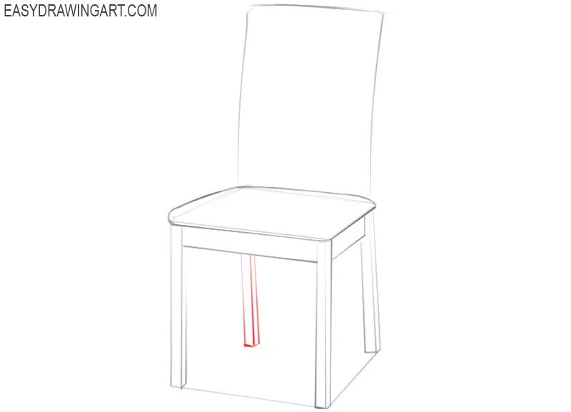 how to draw a chair sketch
