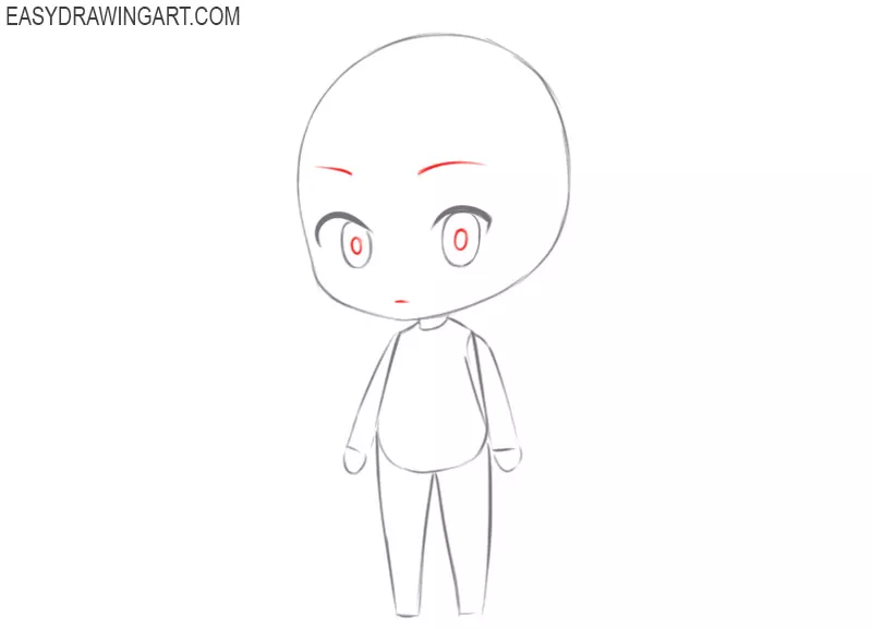 how to draw a chibi girl for beginners