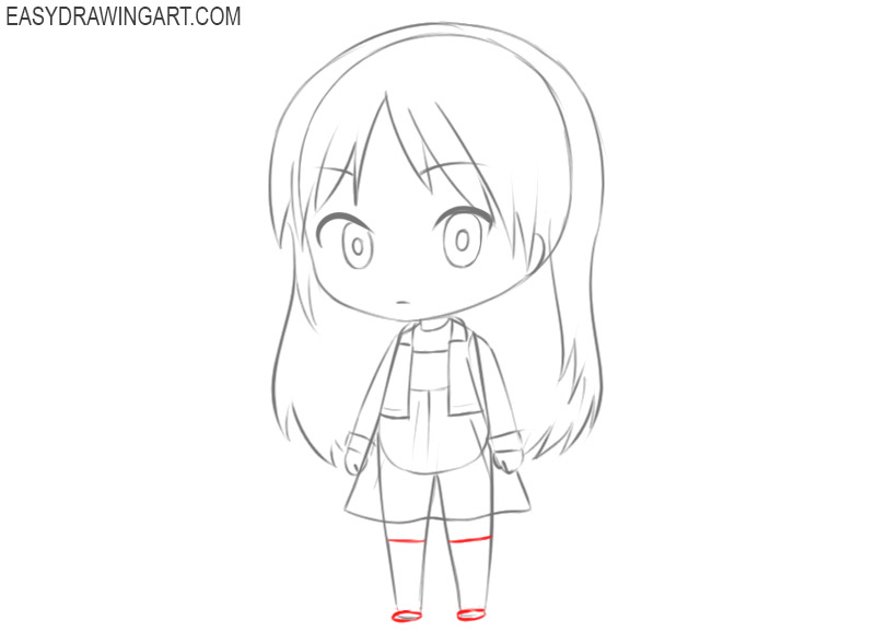 how to draw a chibi girl for beginners