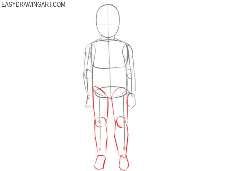 how to draw a male child