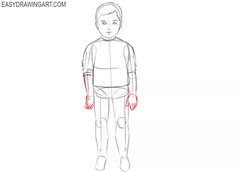 how to draw child characters