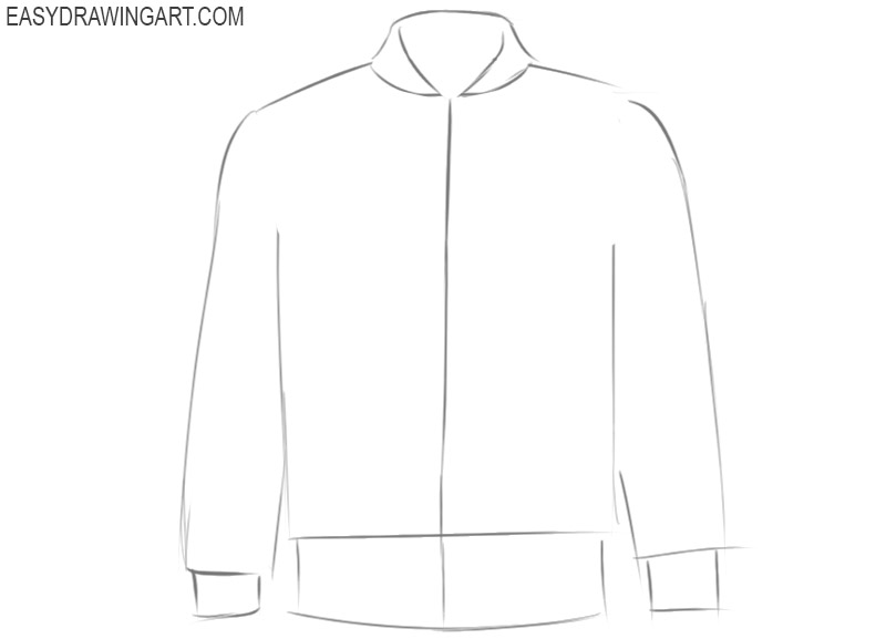 How To Draw A Jacket Step By Step EasyLineDrawing vlr.eng.br