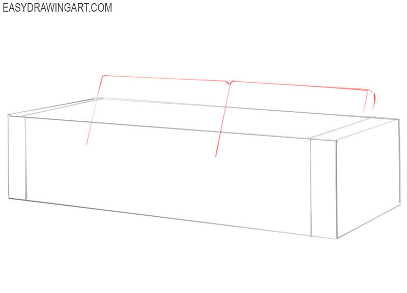 how to draw a sofa step by step