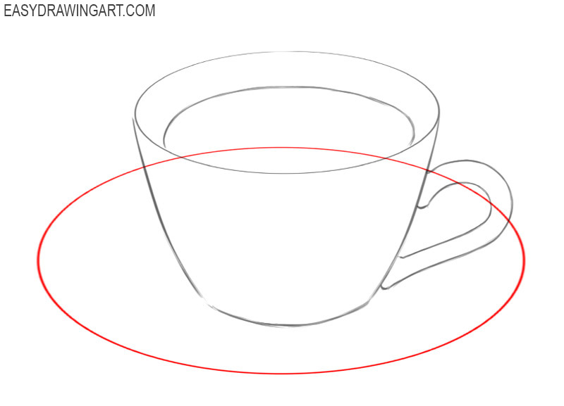 how to draw coffee in a cup