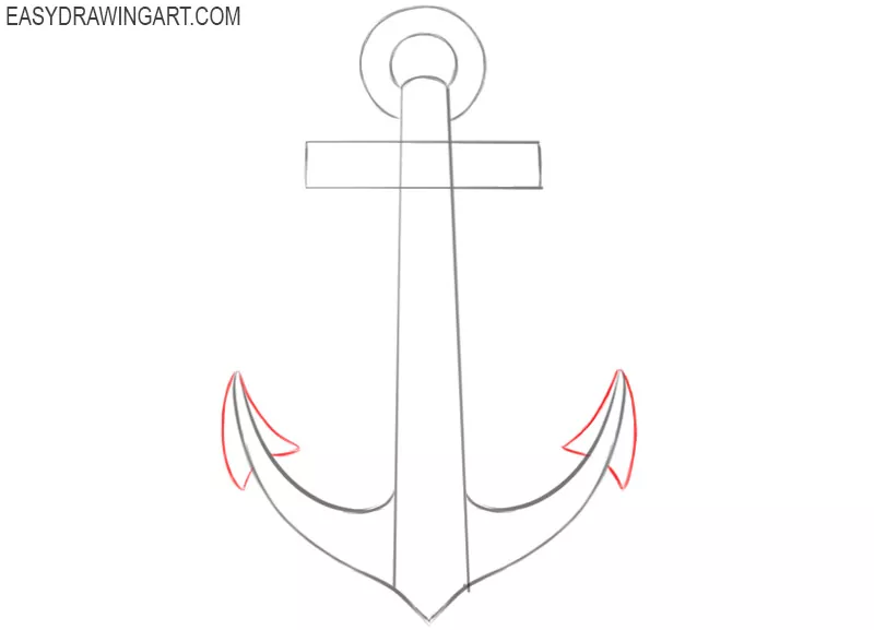 how to draw a cute anchor