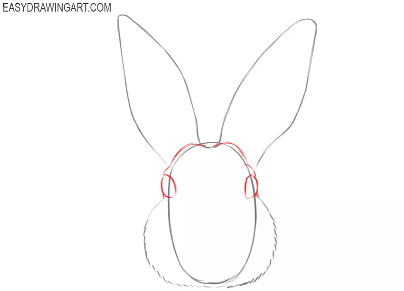 how to draw a cute bunny face step by step