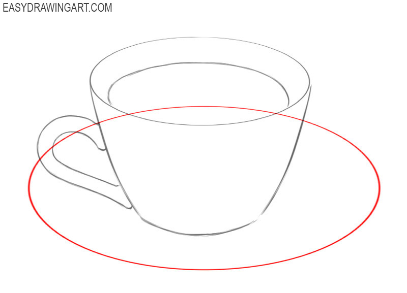 how to draw a cute cup of tea
