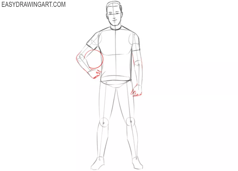 how to draw a cute football player