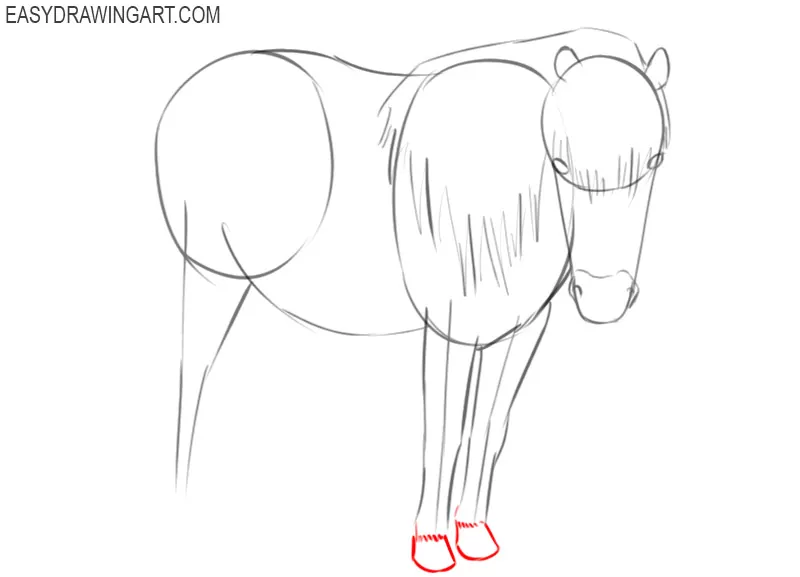 how to draw a cute pony easy