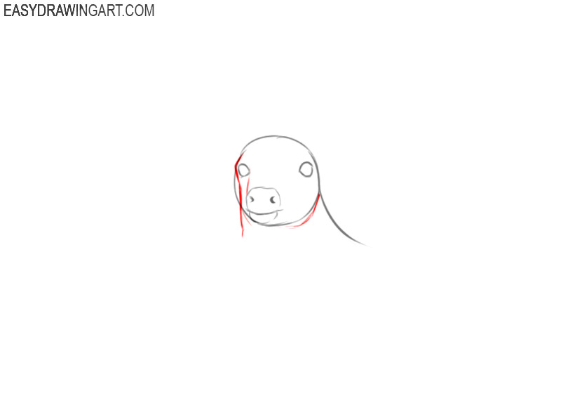 how to draw a deer head step by step easy