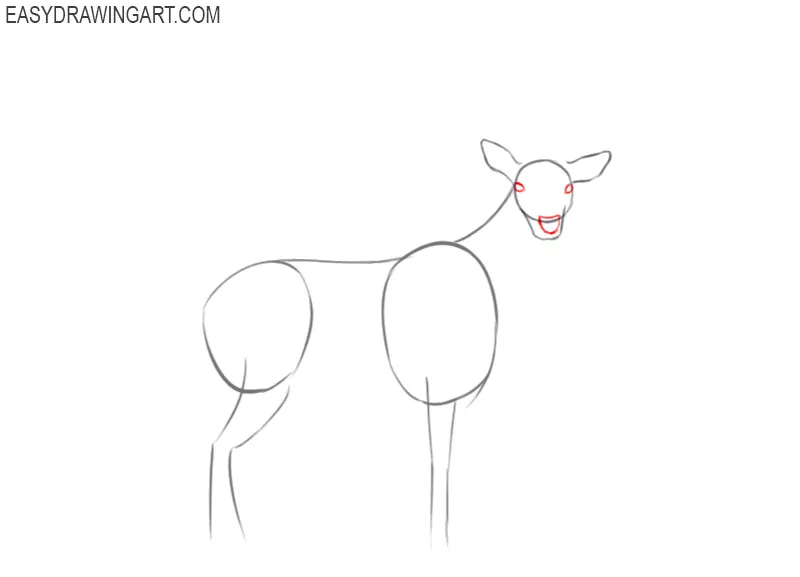 how to draw a deer by pencil
