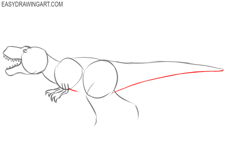 how to draw a dinosaur easy step by step