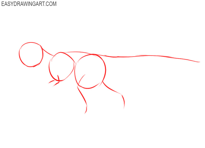how to draw a dinosaur easy