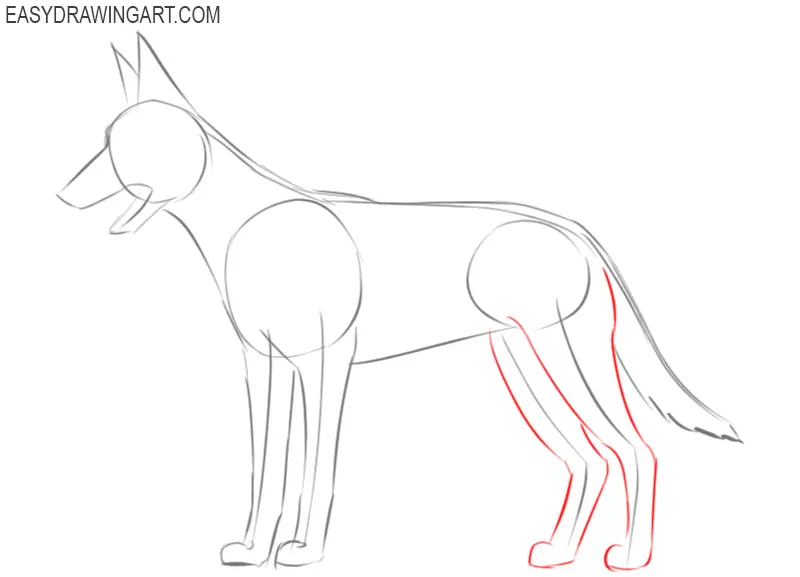 how to draw a dog cartoon easy