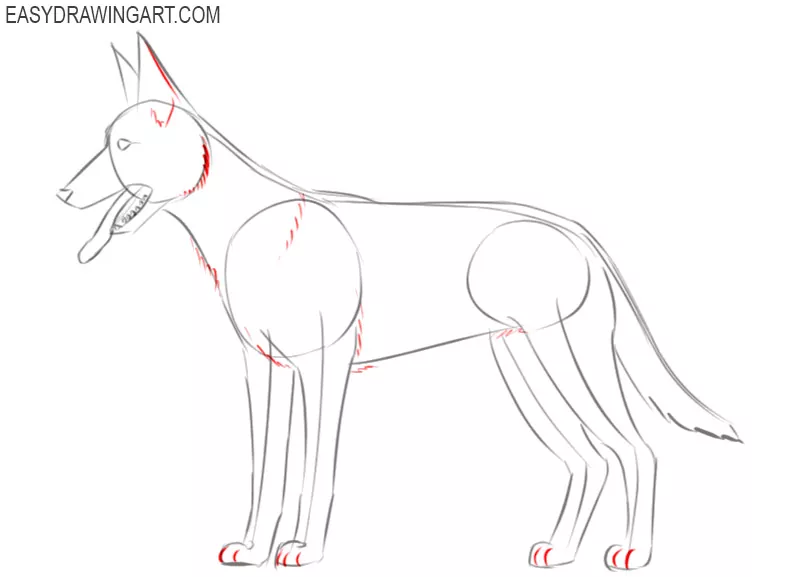 how to draw a dog easy step by step