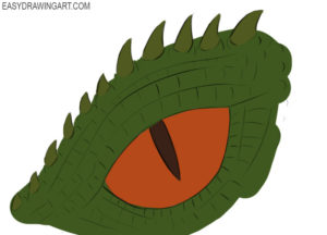 How to draw a dragon eye