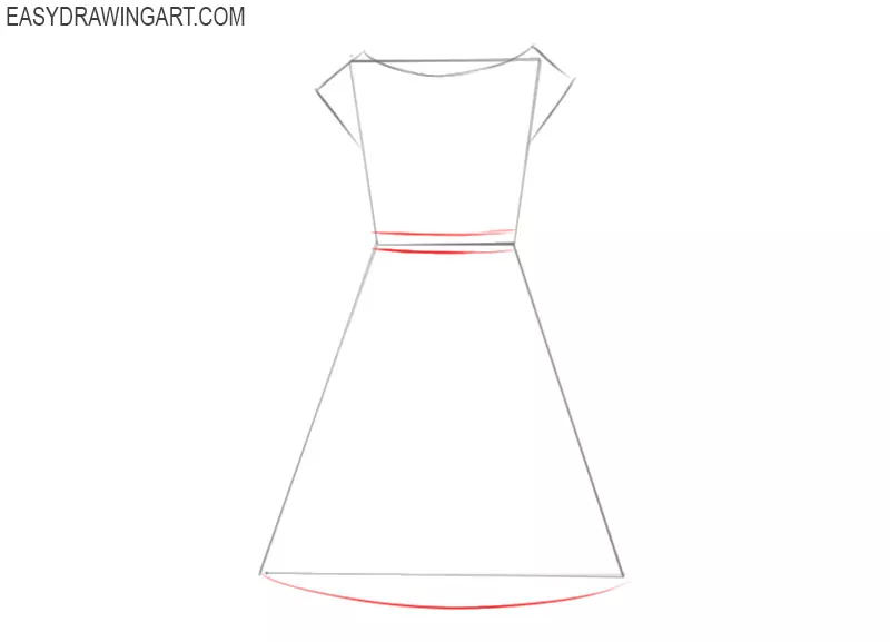 Dress Drawing - How To Draw A Dress Step By Step!