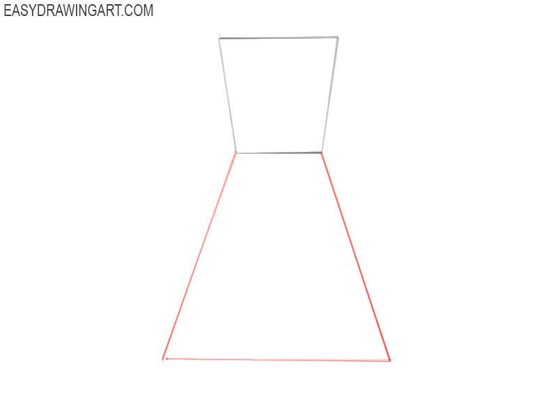 how to draw a dress step by step