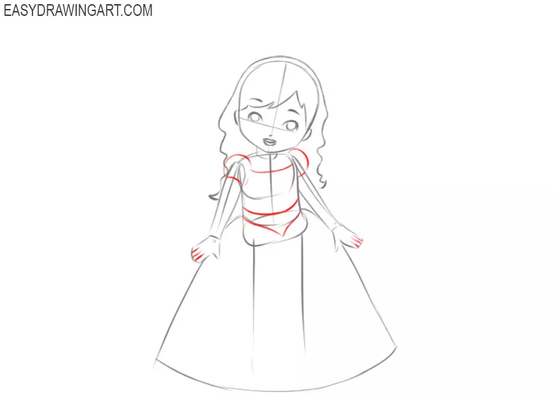 how to draw a fairy princess easy