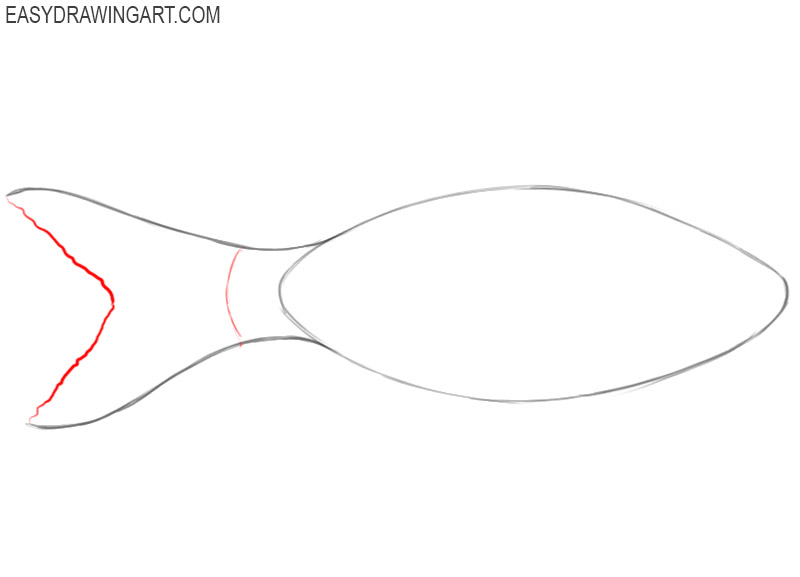 how to draw a fish for kids