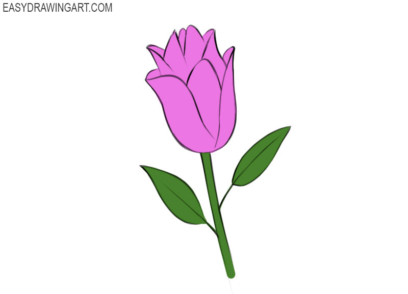 how to draw a flower